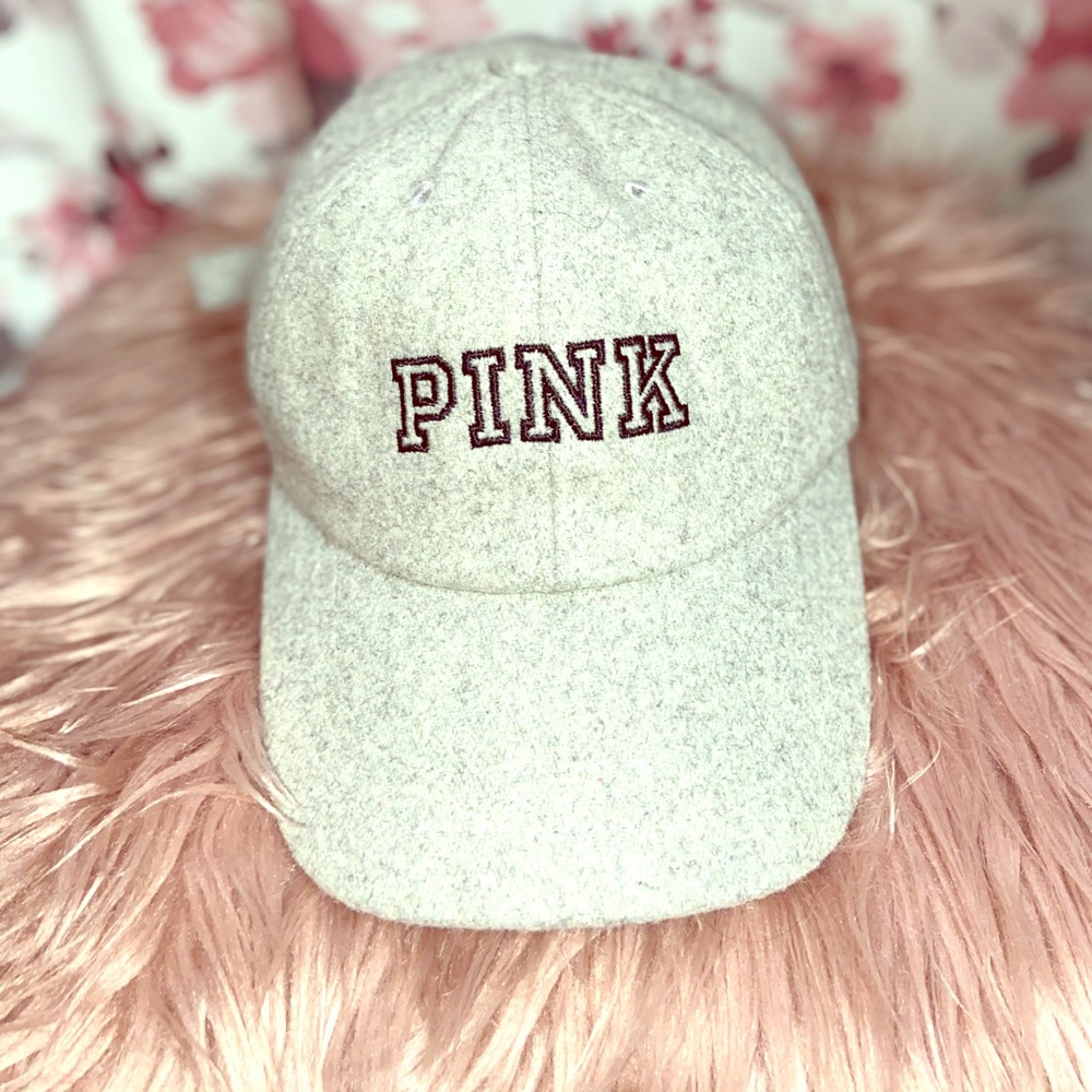 Pink brand hat